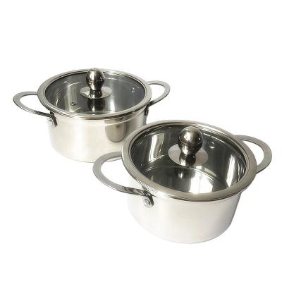 China Korean Stainless Steel Soup Pots Small Pot Thermos Soup Pot Viable Stainless Steel Hot Pot for sale