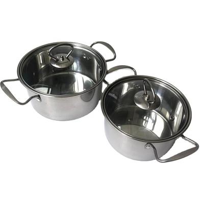 China Sustainable Stainless Steel Soup Pot India Stainless Steel Pot Buffet Soup Hot Pot for sale