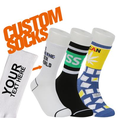 China B-101 Breathable Design Your Own Cotton Basketball Tube Socks Athletic Sport Socks Custom Logo Socks for sale