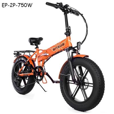 China ENGWE Electric Bike Factory Mauntain Electric Bicycle 750W 48V13AH 45KM/H Folding Fat Tire Mountain Electric Bike Customize ODM/OEM for sale