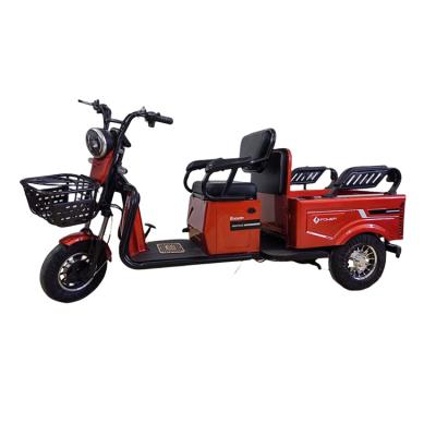 China Foldable Rear Bucket With High Level Rear Hot Eco-friendly Passenger Vending Cart Electric Tricycle For Adult for sale