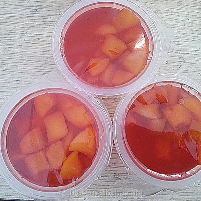 China 2016 hot sales high quality canned jelly 133g peach flavor for sale