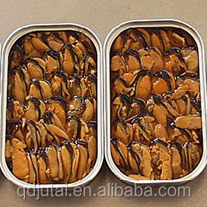 China Black mussel canned 155g variety of shellfish type and mussel for sale