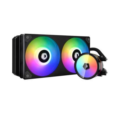 China Hot Sale ID-COOLING ICEFLOW 240 AGRB BLACK CPU Water Cooler For Gaming Computer Cooling Aio Affordable CPU Cooler for sale