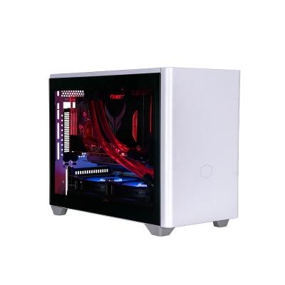 China Mini Horizontal Case Cooler Master Nr200P Full Tempered Glass Plate Sale Tower Mini ITX Case PC Computer Gaming Hot White for sale