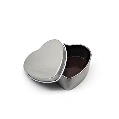 China OEM Durable Factory Empty Heart Shape Valentine Gift Metal Tin Box For Chocolate Candy Package for sale