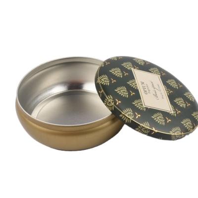 China Eco-Friendly Custom Design Elegant Round Metal Tin Box For Candy Cookie Cake Gift Packaging Box Container Tin Can for sale