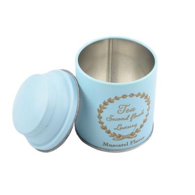 China Durable Custom Stylish Round Tea Tin Can Empty Metal Packaging Coffee Tin Box With Lid for sale