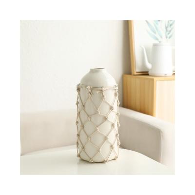 China Modern the hottest ceramic high-grade ceramic flower vase flower vase decor flower vase products in 2022 for sale