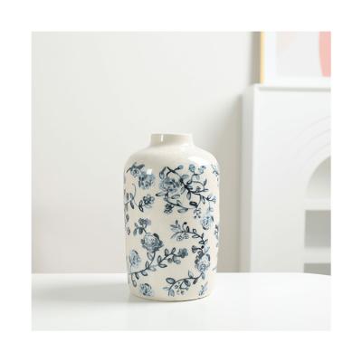 China Modern Handmade Ceramic Vase Modern Hand Drawing Modern Ceramic Vase Modern Porcelain Vase for sale