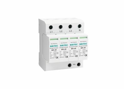 中国 4P SPDクラスII 40ka AC オーバージェスプロテクター 150V/275V/320V//385V/440V 雷保護 販売のため