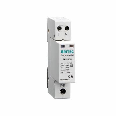 中国 BR-20DP 2P 10kV Surge Protection Device Type 3 for Low Voltage Systems type 3 surge arrester 販売のため