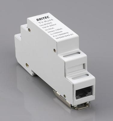 China RJ45 SPD Ethernet Data Surge Protection Devices Din Rail Type surge arrester  lightning network for sale