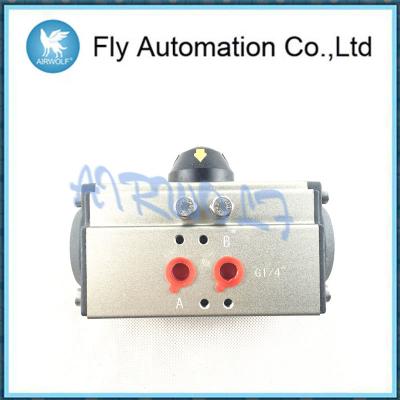 China Air Torque Double / Single Acting Pneumatic Rotary Actuators 1/4