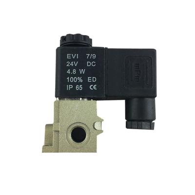 China AC220V 5/2 Way Pilot Operated Dc Valve Normal Closed Type Brass Body Material for sale