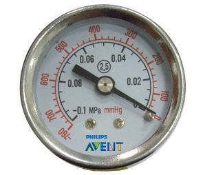 China Pneumatische System Komponenten Panel Montage Air Pressure Gauge Manometer 40 mm, 50 mm, 63 mm zu verkaufen