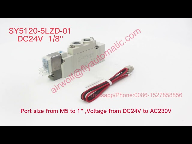 SMC SY5120-5LZD-01 Pneumatic Control Solenoid Valves 5/2 Way 0.15-0.7Mpa