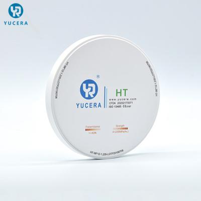 China HT High Strength CAD CAM 1350 Mpa Dental Zirconia Disc for sale