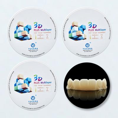 Chine 49% 3D translucide plus les 16 blocs multicouche de zirconium de couleur à vendre