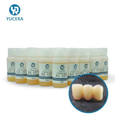 China 1.5mm Tandzirconiumdioxydevloeistof voor het Verven van Solution Color DE Dientes A3 Te koop