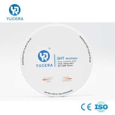 China Do bloco dental 14mm SHT 900MPA da zircônia do CAD CAM força Multilayer à venda