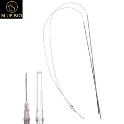 China PLLA Double Needle Thread Korea Mesotherapy V Line Face Lifting Long Lasting Collagen Thread for sale