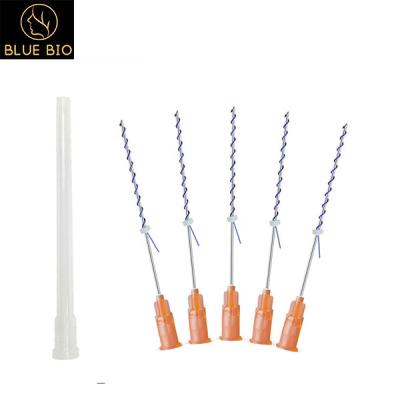 China Mono Screw Pdo Thread CE Approved 29G 50mm L Blunt Needle Cannula Hilos Tensores for sale