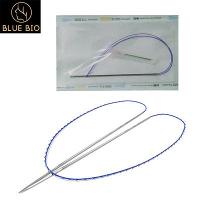 China Double Needle Pdo Thread 20G 380MM hilos silhouette soft Strong skin lifting for sale