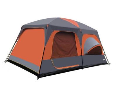 China Diagonal Bracing Type Large Family 3 Rooms Camping Tent Outdoor 8-12 Persons Luxury Tent For Camping Hiking Leisure Time Waterproof Tent for sale