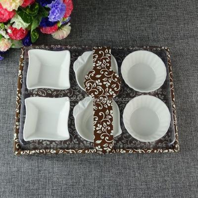 China Viable white china baking dish, small sushi shi, cheap china dish for restaurant and home use good quality for sale