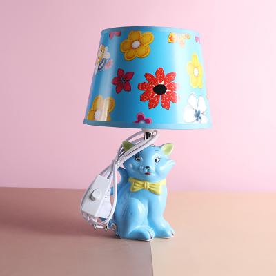 China Bedroom 3 Different Shape Porcelain Table Lamps Kids Bedroom Bedside Lamp Cute Animal Cute Animal Table Lights Lovely Decorative Desk Lamp for sale