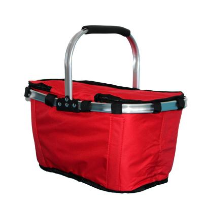 China Customized Portable Waterproof Folding Oxford Cloth Cooler Offensive Bag With Aluminum Tube for sale