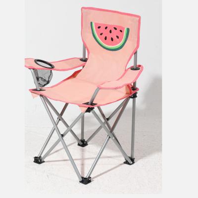 China Portable Indoor Outdoor Folding Kids Children Folding Camping Chairs With Cup Holder for sale