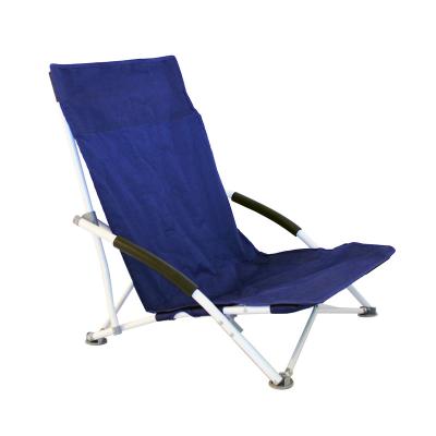 China Steel Frame 600D Oxford Polyester Fabric Folding Rustproof Portable Camping Chair for sale