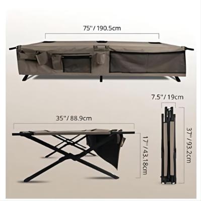 China Beach Collapsible Army Collapsible Camping Aluminum Bed for sale