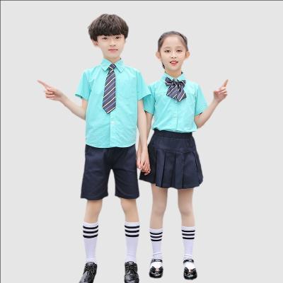 China Hot-selling children's clothing summer children's short-sleeved shirt suit student uniforms for sale