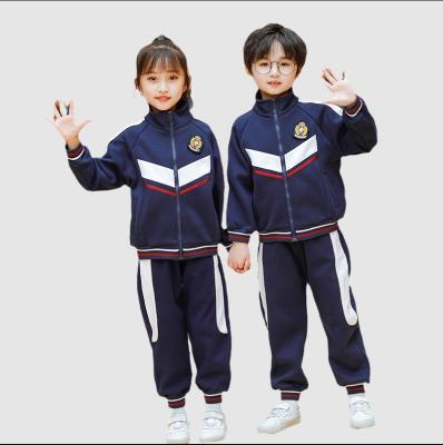 China School academic uniform pattern design for girls in school kids sports primary school uniforms for sale