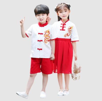 China School Chinese Style Children's Clothing Summer Hanfu Costume Boys And Girls School Uniforms for sale