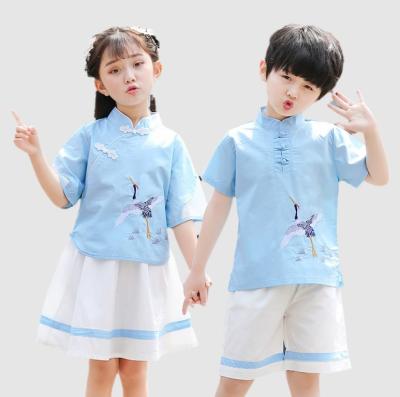 China Chinese Traditional School Children's Clothing Tang Suit Children's Program Implementation Clothes School Uniform for sale