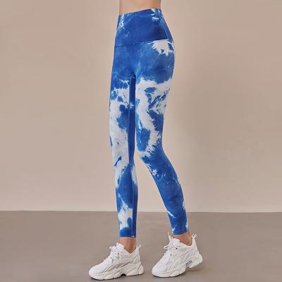 China Women Breathable Compression Tie Dye Fitness Sweat Soft Muscle Gaiters for sale