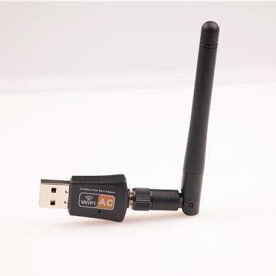 China LAPTOP 802.11AC USB Antenna External Dual Band Wireless Adapter RTL8811 2.4/5Ghz 600Mbps Wireless Network Card Chip for sale