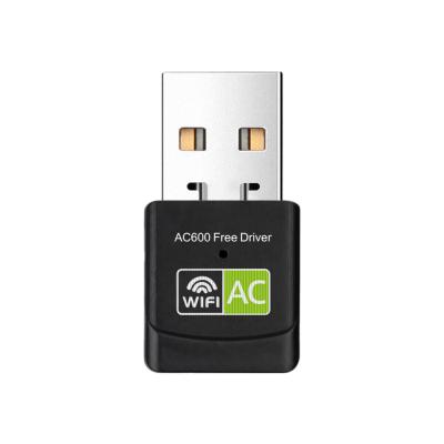 China Free WiFi USB Wireless Adapter Dongle 600 mbps 802.11ac 5GHz LAPTOP Driver 600 Wireless Adapter for sale