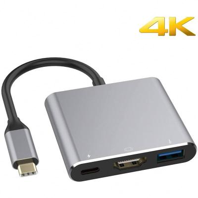 China COMPUTER Warm Room Charging+Date Transfer+Video output Usb C with Ethernet 3 in 1 hub for sale