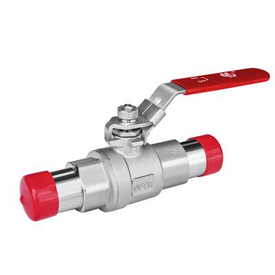 China Manufacturer Price Two - Piece METEC Double - End Extension Butt Weld Full - Diameter Manual Ball Valve for sale