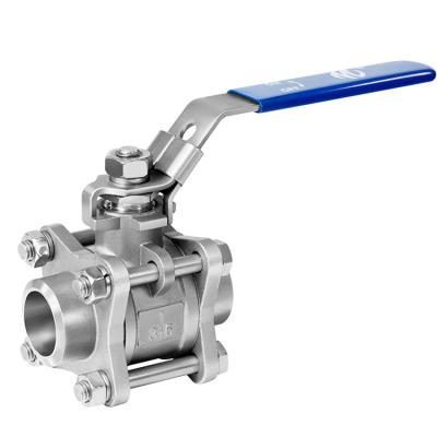 China Factory direct wholesale three piece caliber threaded/socket weld/butt weld ball valve for sale