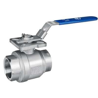 China WETCH factory direct supply cheap high caliber stainless steel platform two piece ball valve for sale