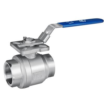 China Wholesale Stainless Steel Two Piece Deck Ball Valve from China Supplier of METEIC High Bore for sale