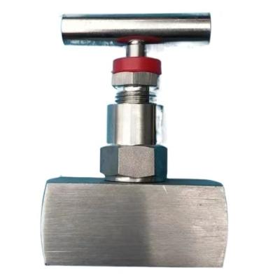 China WHEEL 316L 6000PSI Stainless Steel Double Handle Wheel Female Needle Valve for sale