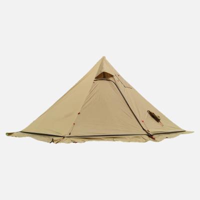 China Extended Type Outdoor Camping Tent Hot Teepee Tents With Stove Jack Pyramid Backpacking Hot Winter Tent For Adults for sale