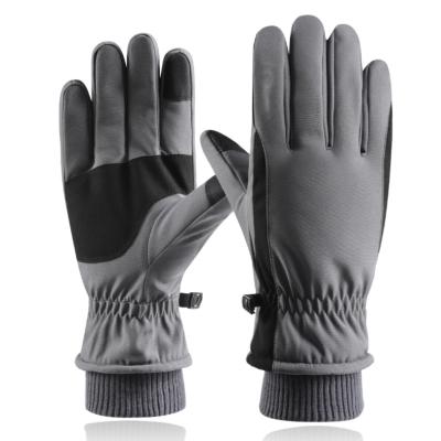 China Winter Anti-slip Cotton Comfortable Outdoor Sport Comfortable Cycling Gloves Men Warm Riding Gloves for sale